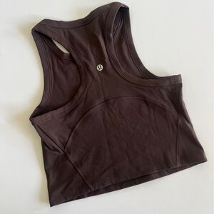 lululemon athletica Dark Brown Crop Top